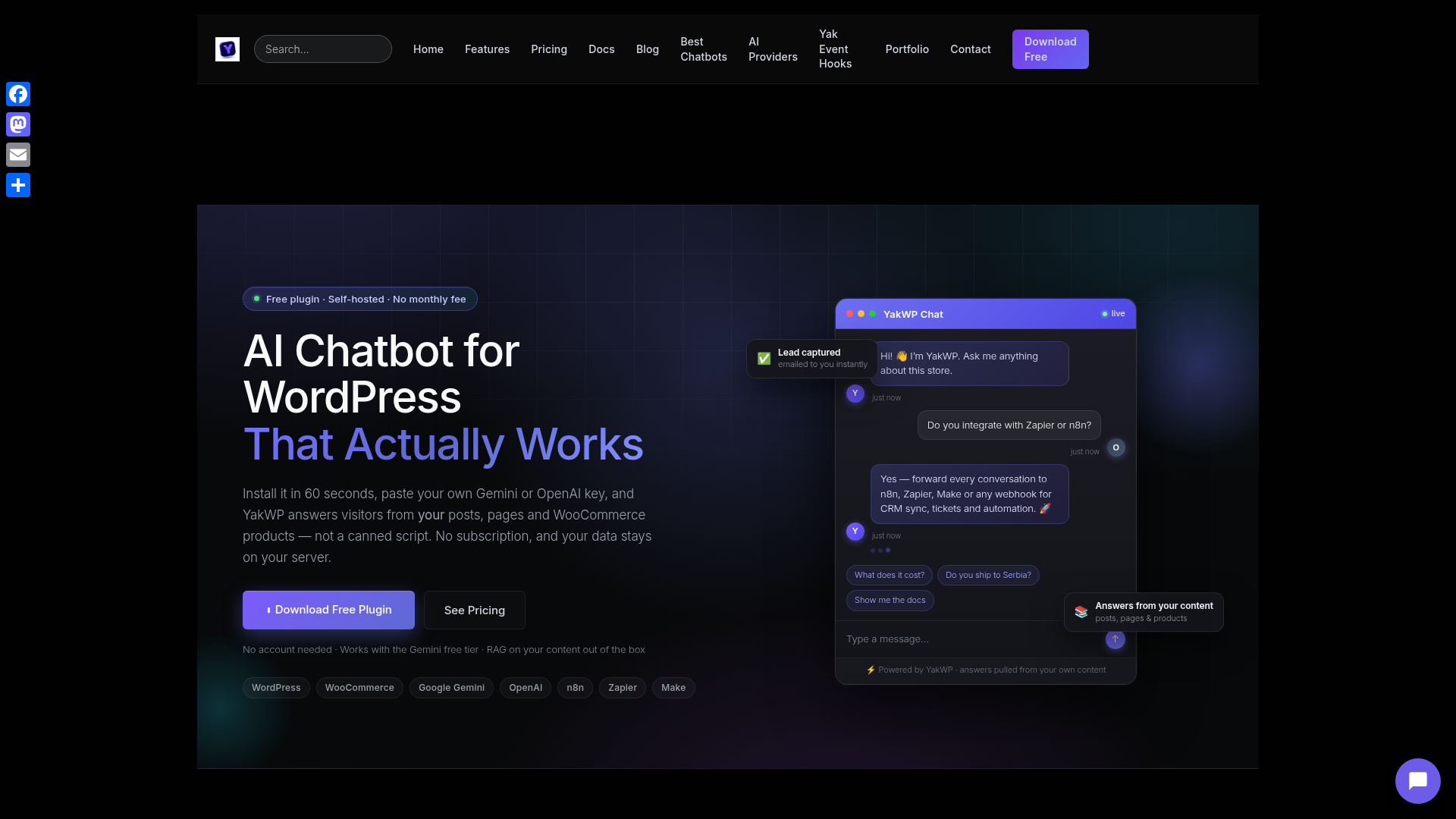 YakWP screenshot 1