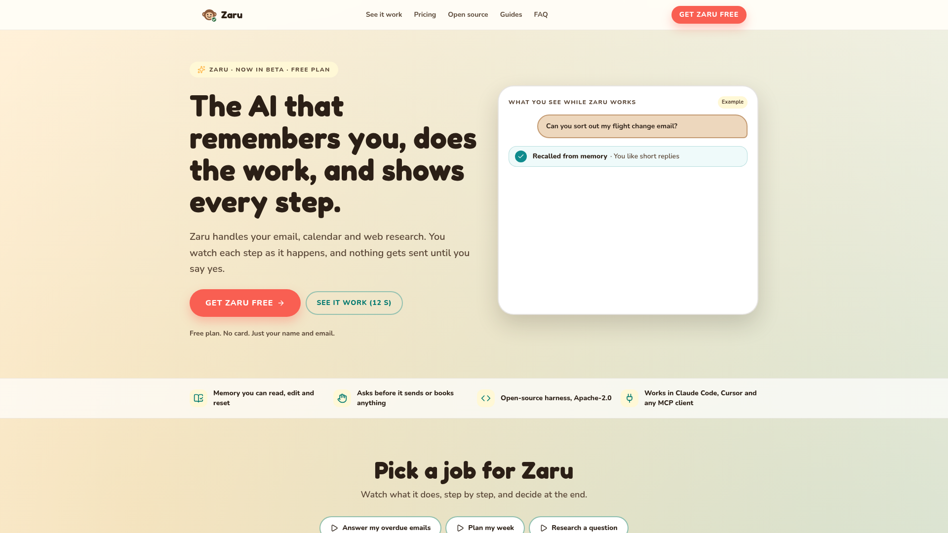 Zaru screenshot 1