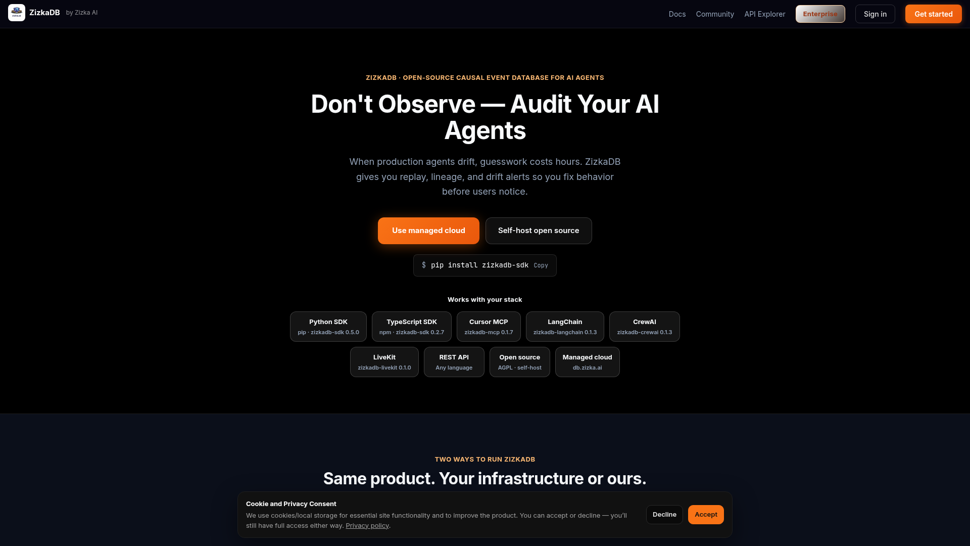 ZizkaDB screenshot 1